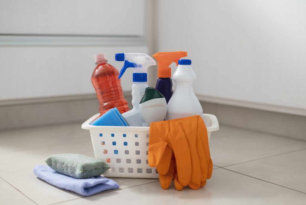 Still life cleaning tools