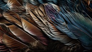 Vibrant macaw tail, a beauty in nature generated by ai